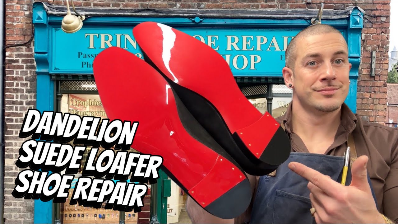 Repairing Christian Louboutin Loafers with New Mirror Soles!