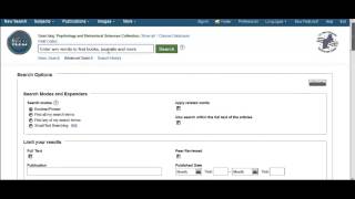 Psych and Soc Databases in EBSCO