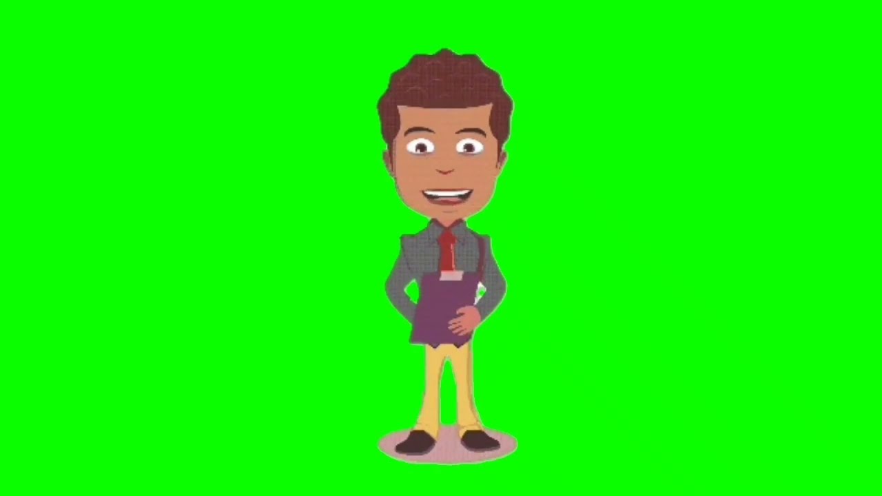 Cartoon boy talk green Screen video !! New cartoon green Screen video !! free use