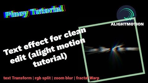 Text Effect For Clean edit | Alight Motion tutorial