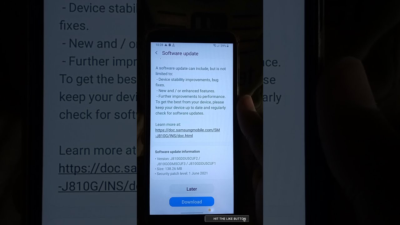 Samsung Galaxy J8 New Update Short
