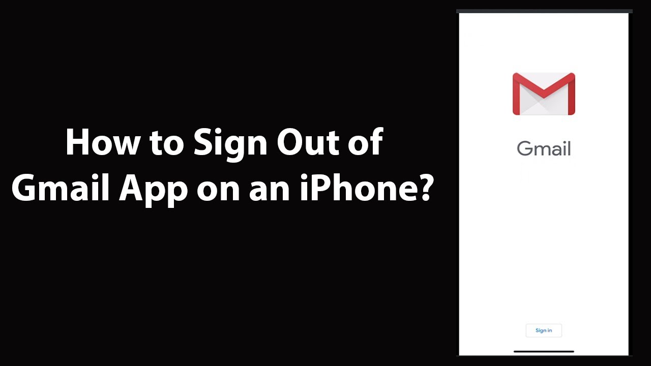 how to logout from gmail on iphone