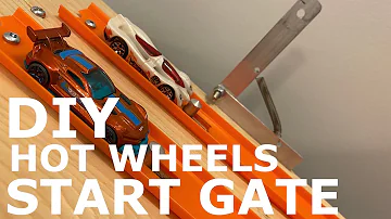 Self made Hot Wheels Start Gate // Accurate DIY Hot Wheels Start Line // Perfect for precise timing!