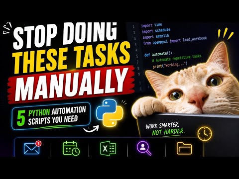 Python Automation Sripts Every Professional and Student Should Know!!🚀🐱💻