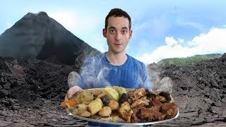 EATING STEW COOKED in a VOLCANO on THE AZORES !🌋 - Furnas, Sao Miguel 2018