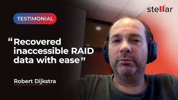 Stellar Data Recovery Technician - Customer Testimonial