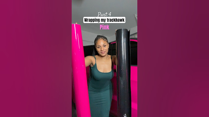 Part 4: #trackhawk #carwrap #pinkcar Black Wrap sponsored by @kakavinylcarwrap