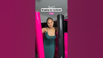Part 4: #trackhawk #carwrap #pinkcar Black Wrap sponsored by @kakavinylcarwrap