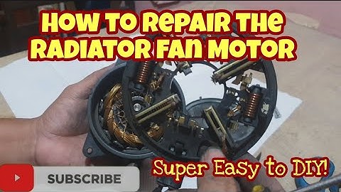 HOW TO REPLACE THE CARBON BRUSH OF RADIATOR FAN MOTOR | SUPER EASY TO DIY