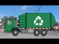 Recycling truck keep our city clean  pixel corner 