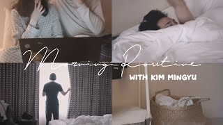 Morning Routine - (y/n) Mingyu imagine Vlog