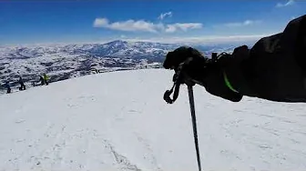 Snowbasin UT Ski Runs  FOV  Wolverine to Elk Ridge