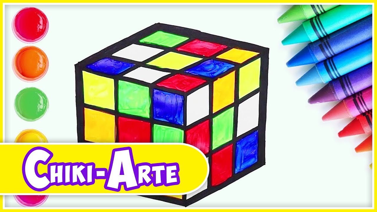 Aprende A Dibujar Un Cubo De Rubik Dibujos Infantiles Chiki Arte