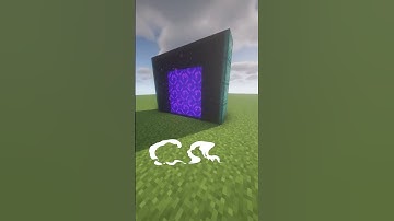 Perfect Creeper Face Nether Portal In #minecraft | #shorts #viral #viralshorts |