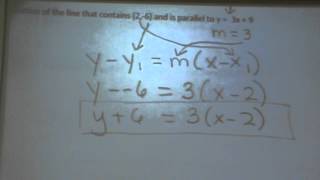 Math 0070 6.6 Parallel vs perpendicular lines