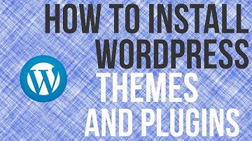 How To Install Wordpress Plugins and Themes - Wordpress Tutorial