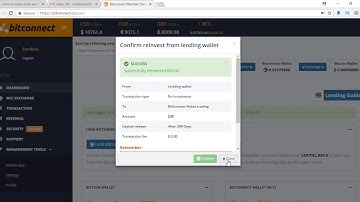 Reinvest In Bitconnect | Bitconnect Lending - How to Reinvest in Bitconnect