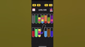 Water Sort puzzle level 1239 | AYU Gamester #shorts