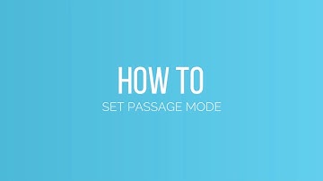 Sciener | How to set passage mode