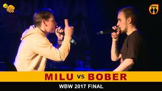 Bober 🆚 Milu 🎤 WBW 2017 Finał (freestyle rap battle) Finał