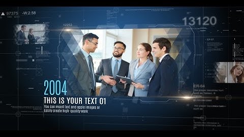 History Corporate Slideshow | After Effects Template | Video Displays