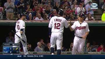 KC@CLE: Chisenhall rips an RBI double to right field