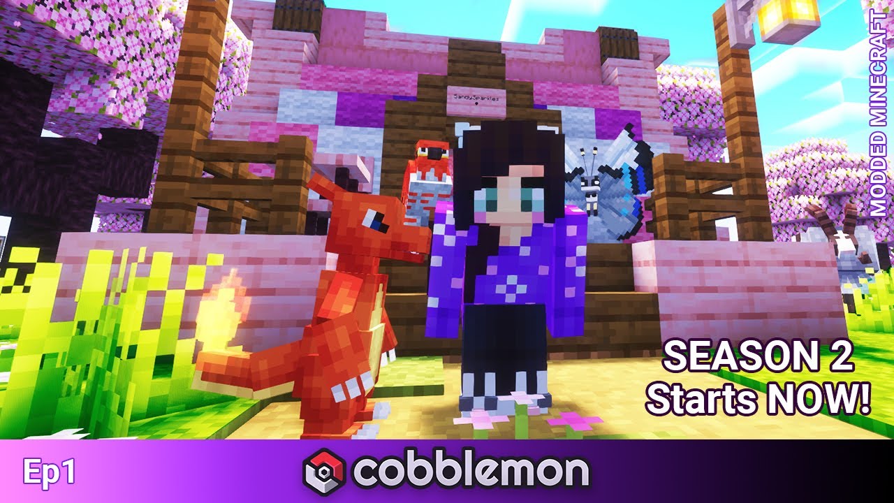 Playing with Pokemon in Minecraft Episode 1 • Cobblemon - YouTube