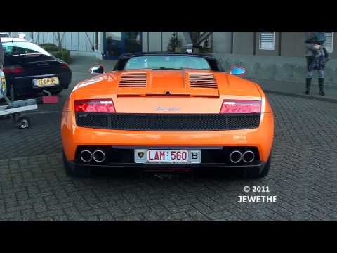 Lamborghini LP560-4 Spyder Engine Start-up And Sound! - Auto Italia 2011 Houten (1080p Full HD)