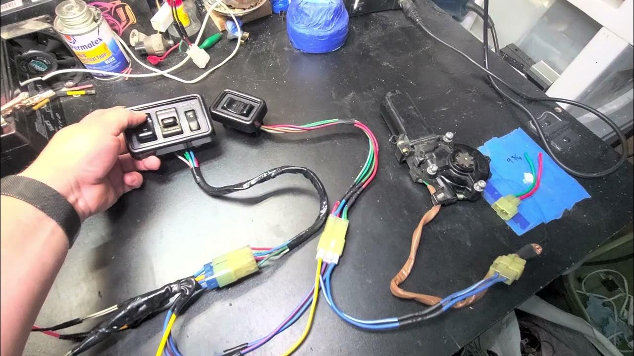 ae86 power window switch setup test YouTube