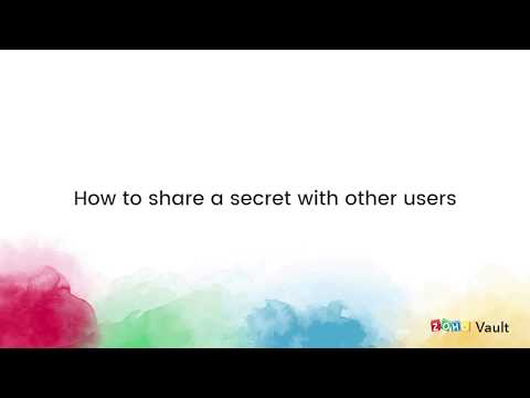 How to share a password with other users