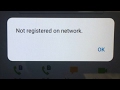 How to fix not registered on network problem