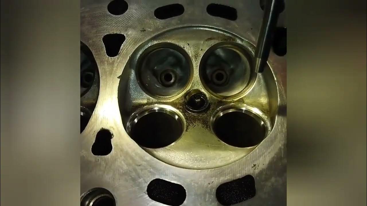 Cutting valve seat cylinder head honda DSERIES D16 YouTube