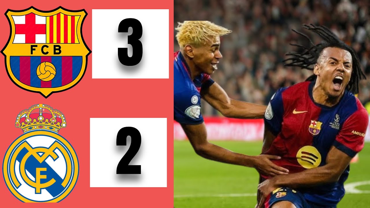HIGHLIGHTS |FC BARCELONA 3 vs 2 REAL MADRID |EL CLÁSICO | COPA DEL REY ...