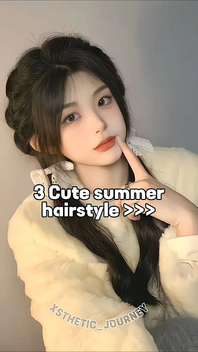 3 cute summer hair style 💗✨| must try | #aesthetic #tranding #hairstyle #viralshort