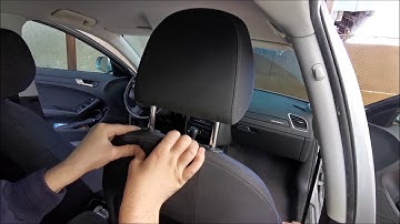Audi A4 B8 - How to remove the headrests from the front seats