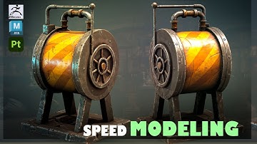 Stylized Generator with Maya 2025, Zbrush and Substance Painter