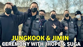 Bts Jungkook & Jimin Military Ceremony With Suga And Jhope  Jungkook And Jimin Military Service