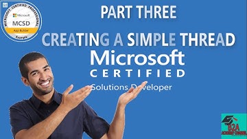 Creating a Simple Thread | Programming in C# - Exam 70-483 Tutorial | MCSD Certification