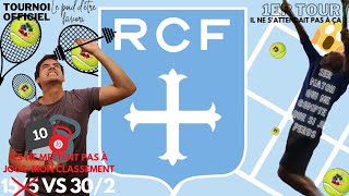 Le poids d'être favori 😬 ! 1er tour du tournoi officiel du Racing Club de France