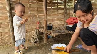 A single mother cooks traditional Vietnamese sticky rice and brings it to the market to sell.