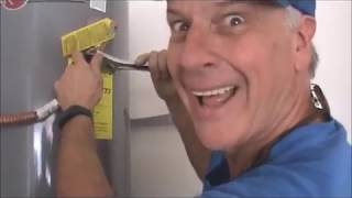 The Hot Las Vegas Plumber Replacing a leaking 40 gal gas Water Heater