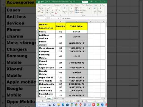 Remove scientific notation from large number in Excel
