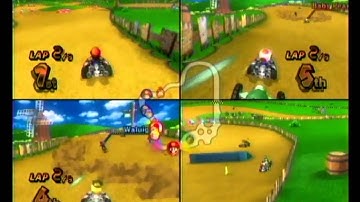 Mario Kart Wii - Moo Moo Meadows - 100cc Team VS Race 2 of 4 for Nintendo Wii