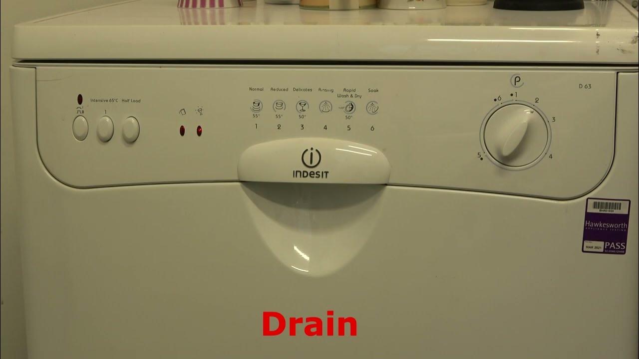 Review of Indesit Evolution D63 Dishwasher YouTube