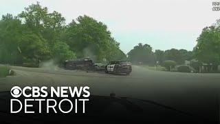Police chase ends in crash in Livingston County
