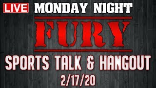 It's monday night fury! so let's kick back and talk sports whatever
else you want. who do got? follow along with us as we provide our live
p...