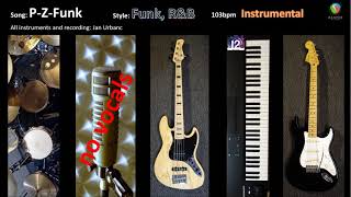 P-Z-Funk  Jan Urbanc -  instrumental P-Funk Funk R&B, DAW Reaper,  Komplete 12 Native Instruments screenshot 2