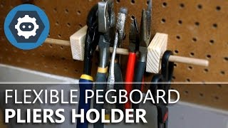 Adjustable Pegboard Pliers Holder