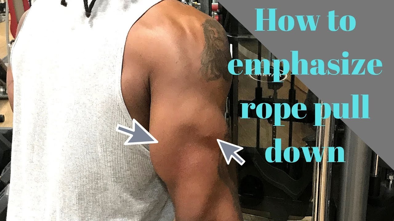 How to do tricep rope pulls 2 different ways!! YouTube