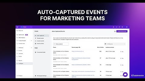 Types of events in Usermaven: auto-captured, pinned, and custom events explained
